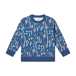 Свитшот Navy Stella Print от бренда Stella McCartney kids