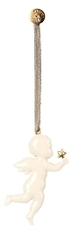 Металлическая елочная игрушка "Ангел" со звездой от бренда Maileg