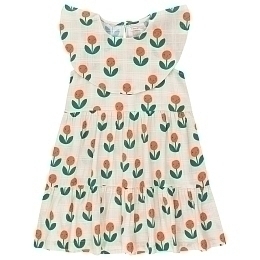 Платье с воротником с цветочным принтом от бренда Tinycottons