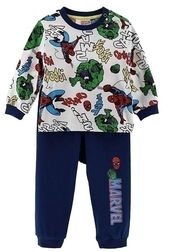 Пижама с героями Marvel с синими брюками от бренда Original Marines