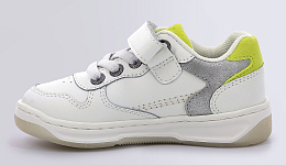 Кеды KICKELSEY WHITE SILVER LIGHT GREEN от бренда KicKers