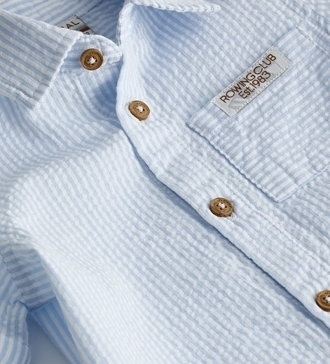 Рубашка с коротким рукавом в тонкую полоску Rowing Club от бренда Original Marines
