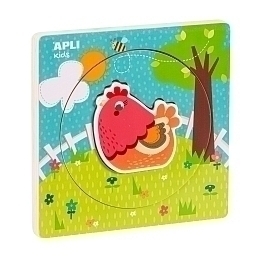 Пазл из дерева "Курица" от бренда Apli Kids