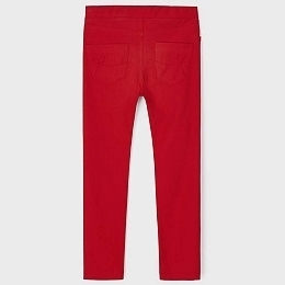 Легинсы красного цвета с карманами от бренда Mayoral