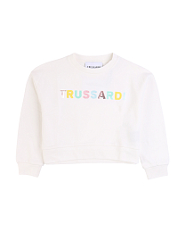 Свитшот укороченный белый от бренда Trussardi