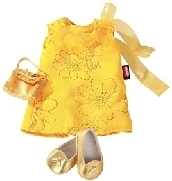 Набор одежды желтый для куклы от бренда Gotz