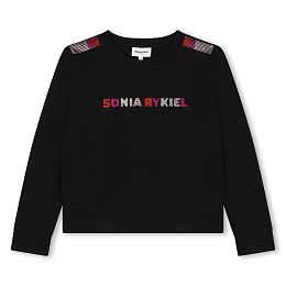 Свитшот с надписью из страз от бренда SONIA RYKIEL