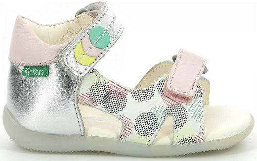 Сандалии WHITE PINK DOTS MULTICO от бренда KicKers