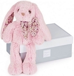Розовый зайка в подарочной коробке от бренда Histoire d'Ours