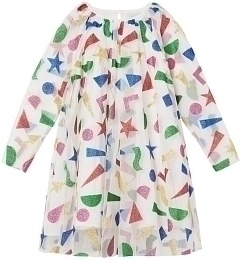 Платье с абстрактными деталями от бренда Stella McCartney kids