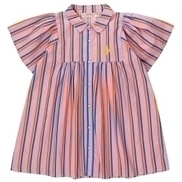 Платье-рубашка в цветную полоску от бренда Tinycottons
