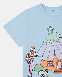 Футболка Fairy House от бренда Stella McCartney kids Голубой