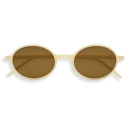 Солнцезащитные очки в оправе молочного цвета от бренда IZIPIZI