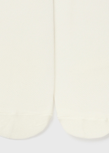 Колготки молочного цвета с кружевом от бренда Mayoral