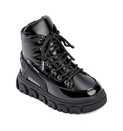 Ботинки черные на шнуровке от бренда Jog dog