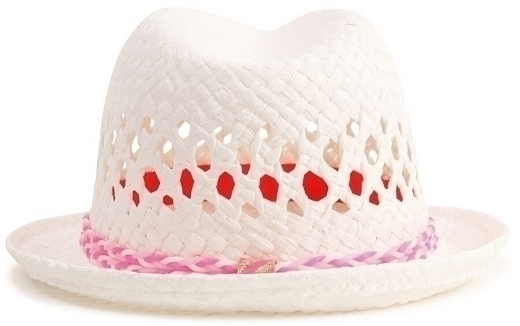 Шляпа с розовой полосой от бренда Billieblush