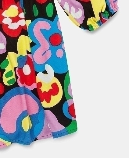 Платье Abstract Print от бренда Stella McCartney kids