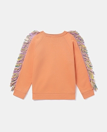 Свитшот Fringed Star от бренда Stella McCartney kids