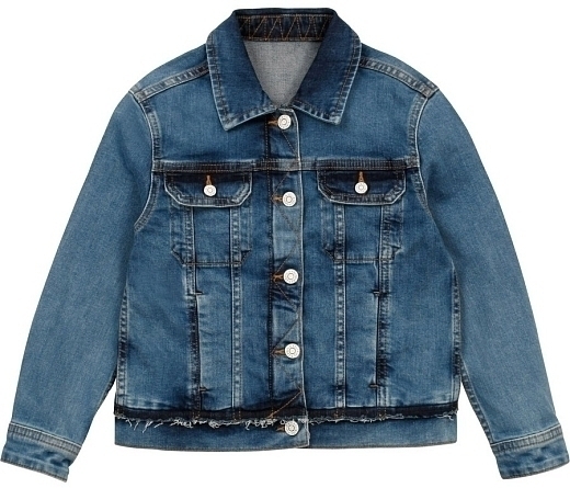 Куртка джинсовая с вышивкой на спине от бренда Zadig & Voltaire
