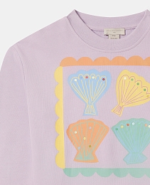 Свитшот Seashell от бренда Stella McCartney kids