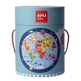 Пазлы круглые «Карта мира» от бренда Apli Kids