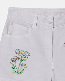 Шорты Flower Embroidered от бренда Stella McCartney kids