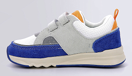 Кроссовки KIKUSTOM WHITE BLUE ORANGE от бренда KicKers