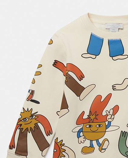 Свитшот Cosmic Cowboy Print от бренда Stella McCartney kids