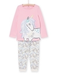 Пижама с единорогом с длинным рукавом от бренда DPAM
