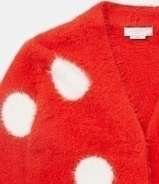 Кардиган Mushroom Dot Knit Intarsia от бренда Stella McCartney kids