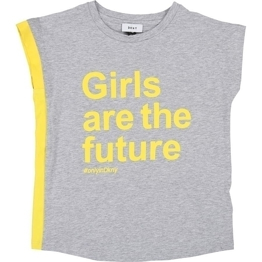Футболка Girls are the future от бренда DKNY Серый