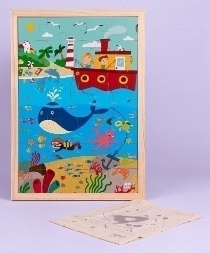 Деревянный пазл «Океан» от бренда Apli Kids