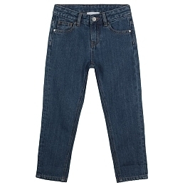 Синие джинсы классического кроя  от бренда Stella McCartney kids