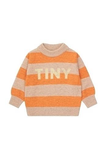 Джемпер Stripes Beige Orange от бренда Tinycottons