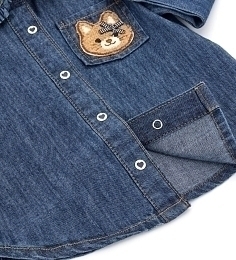 Рубашка джинсовая с котом от бренда Original Marines
