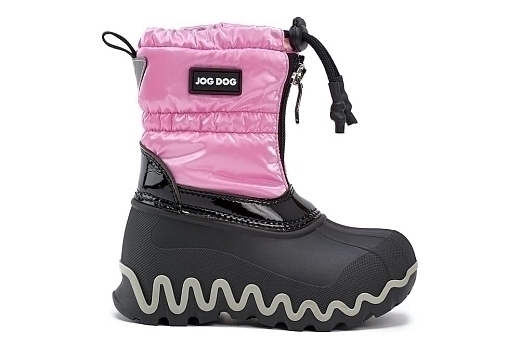 Сапоги с лаковой вставкой Zaffiro Flash Pink от бренда Jog dog