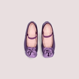 Туфли фиолетовые с цветком от бренда PRETTY BALLERINAS