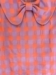 Блуза в клетку кораллового цвета от бренда Raspberry Plum
