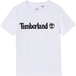 Футболка белого цвета с надписью Timberland  от бренда Timberland Белый