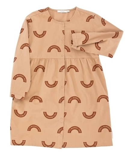 Платье с кирпичного цвета от бренда Tinycottons