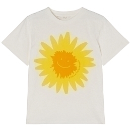 Футболка Sun Logo от бренда Stella McCartney kids Белый