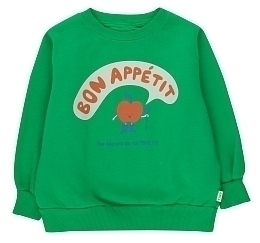 Свитшот зеленый BON APPÉTIT от бренда Tinycottons