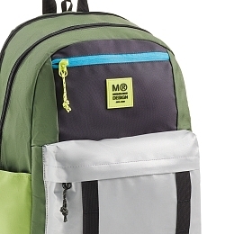 Рюкзак с тремя отделениями трехцветный зеленый от бренда MiquelRius