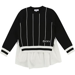 Комплект: Свитшот черный, топ белый от бренда DKNY