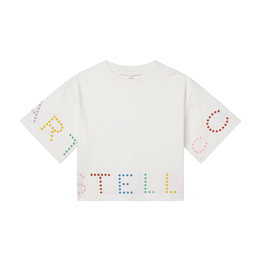 Футболка Stella Graphic от бренда Stella McCartney kids Молочный