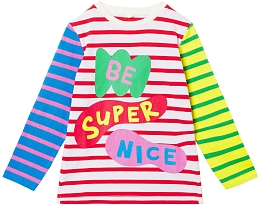 Лонгслив Be Super Nice от бренда Stella McCartney kids