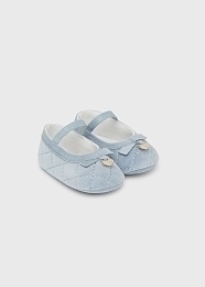 Туфли тексильные нежно-голубого цвета от бренда Mayoral