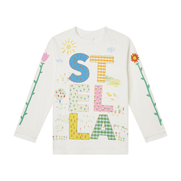 Лонгслив Stella Flowers от бренда Stella McCartney kids