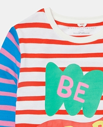 Лонгслив Be Super Nice от бренда Stella McCartney kids