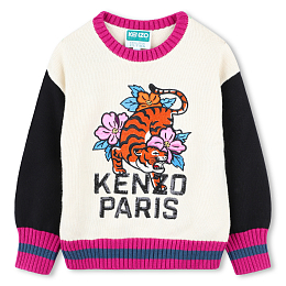 Джемпер Tiger and flowers от бренда Kenzo